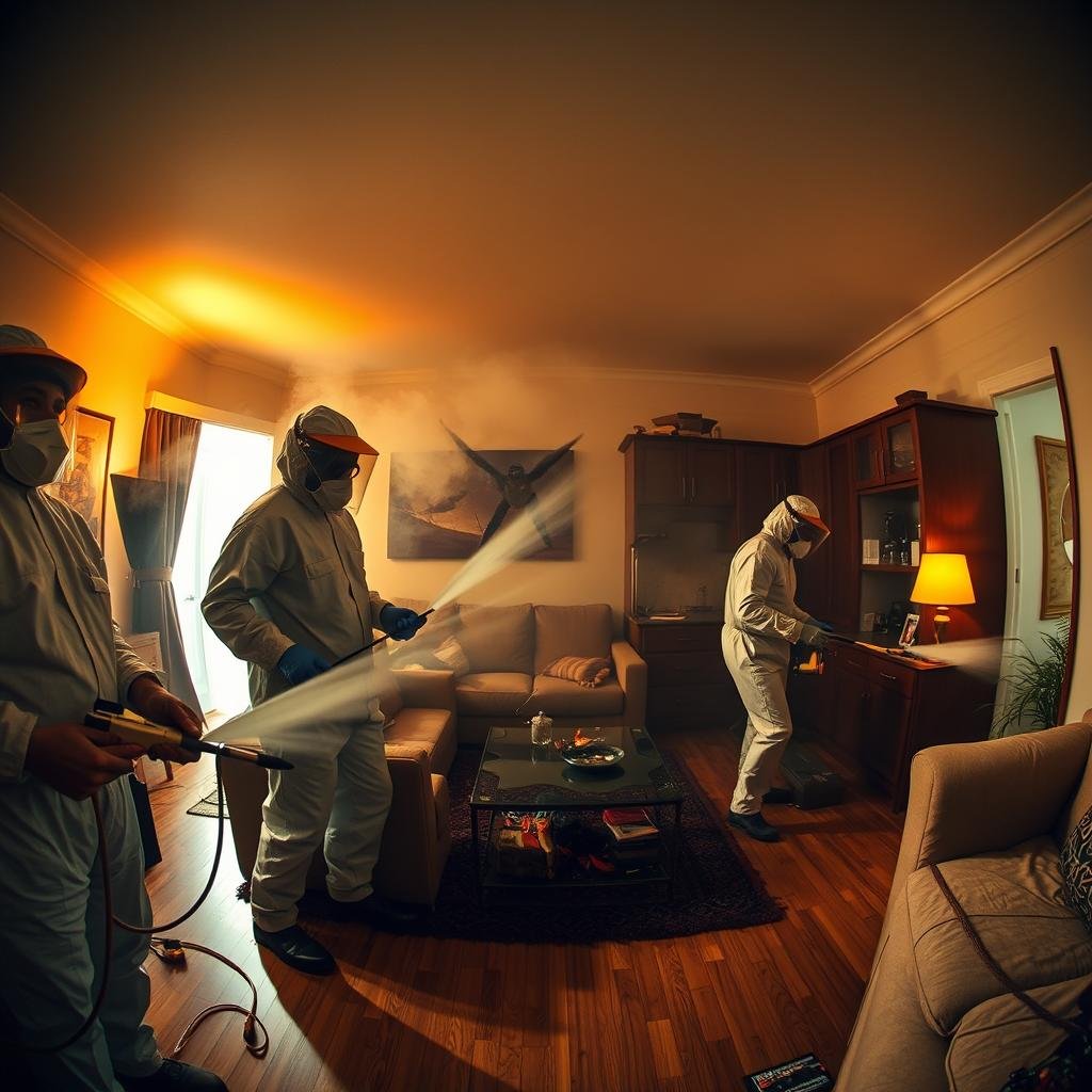 proceso de control de plagas