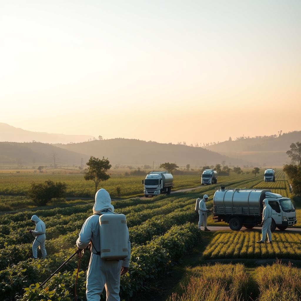 áreas de aplicación de fumigación