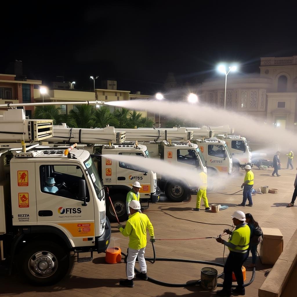 fumigación áreas públicas camionetas