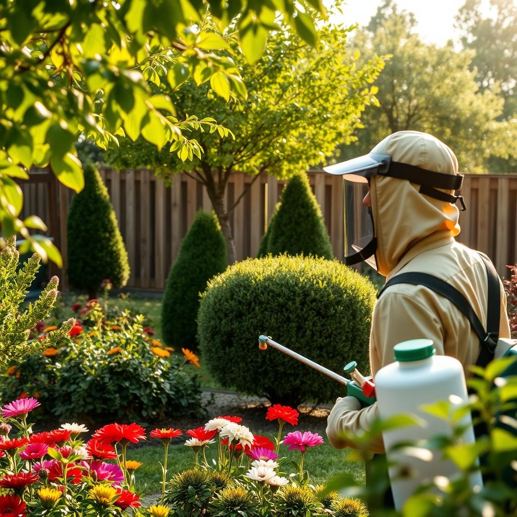 preparación jardín para fumigación