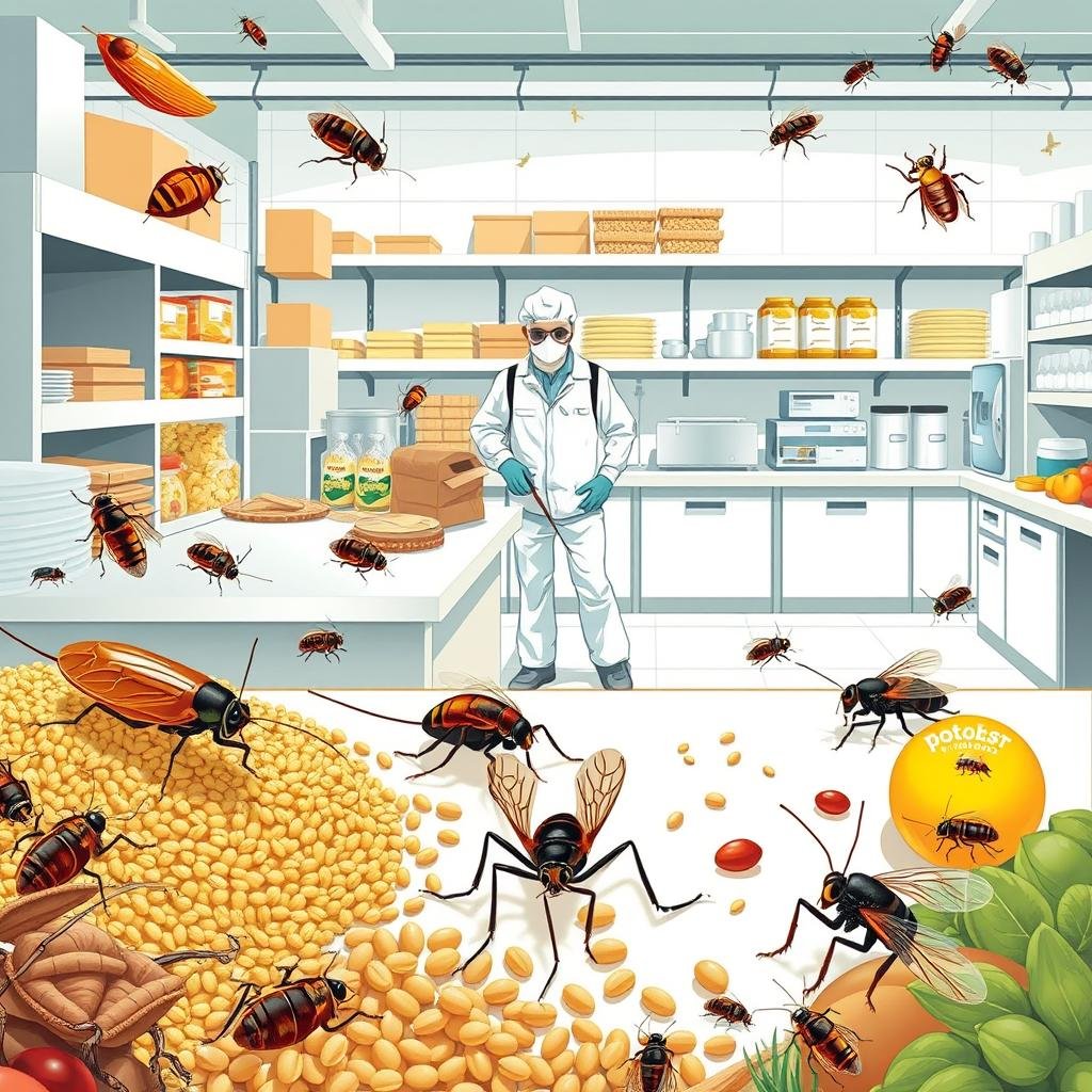 tipos de plagas en industria alimentaria