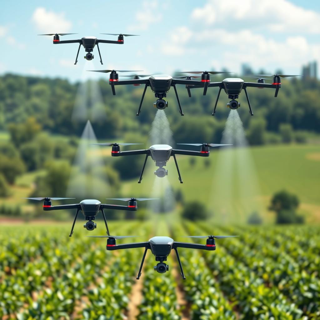 Tipos de sistemas nebulizadores drones agricolas