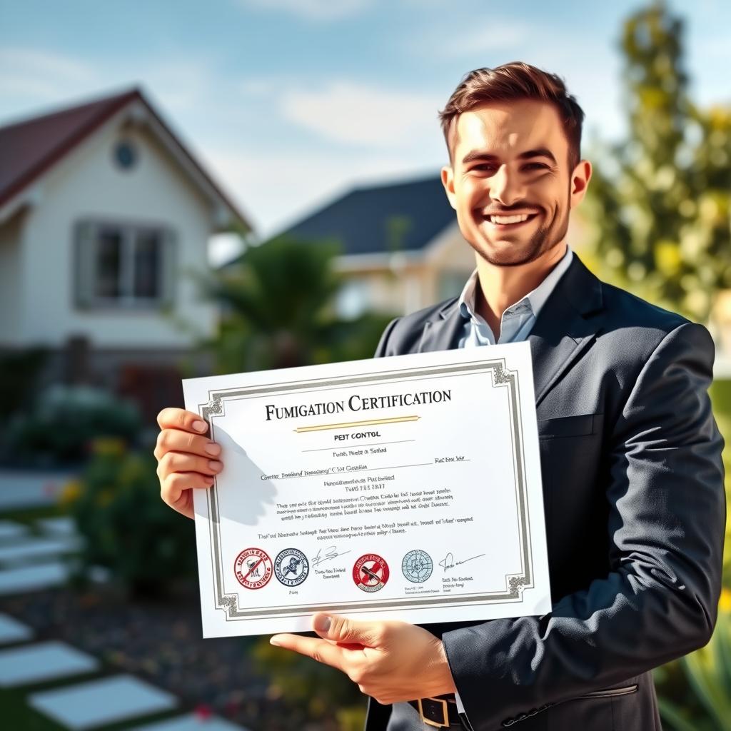 certificado fumigación control plagas