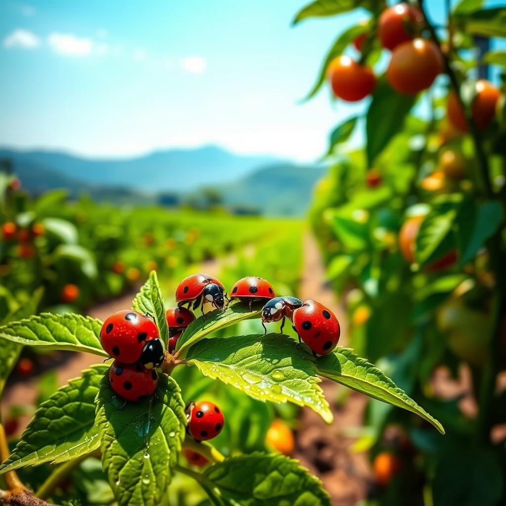 mariquitas como control de plagas