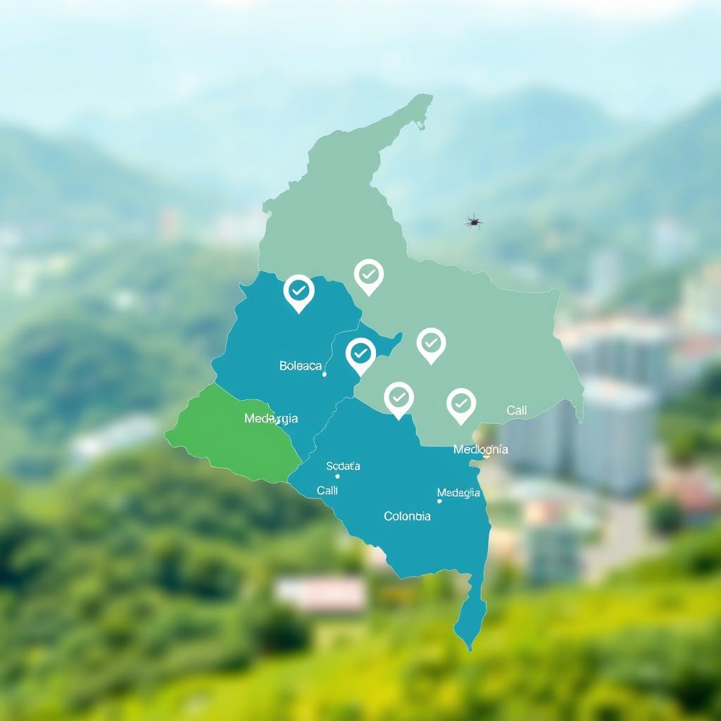 áreas de servicio cobertura regional