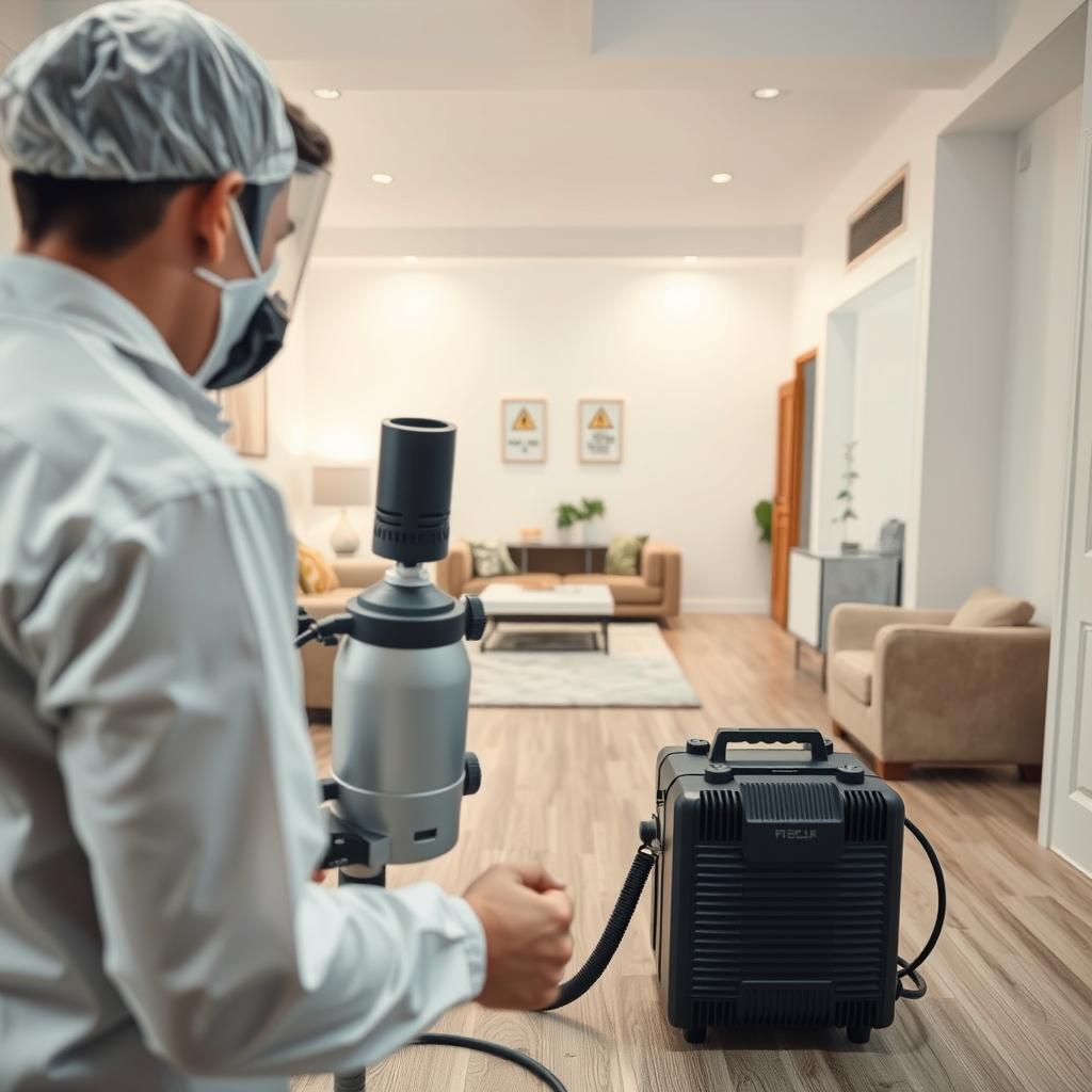 preparación áreas servicio fumigación