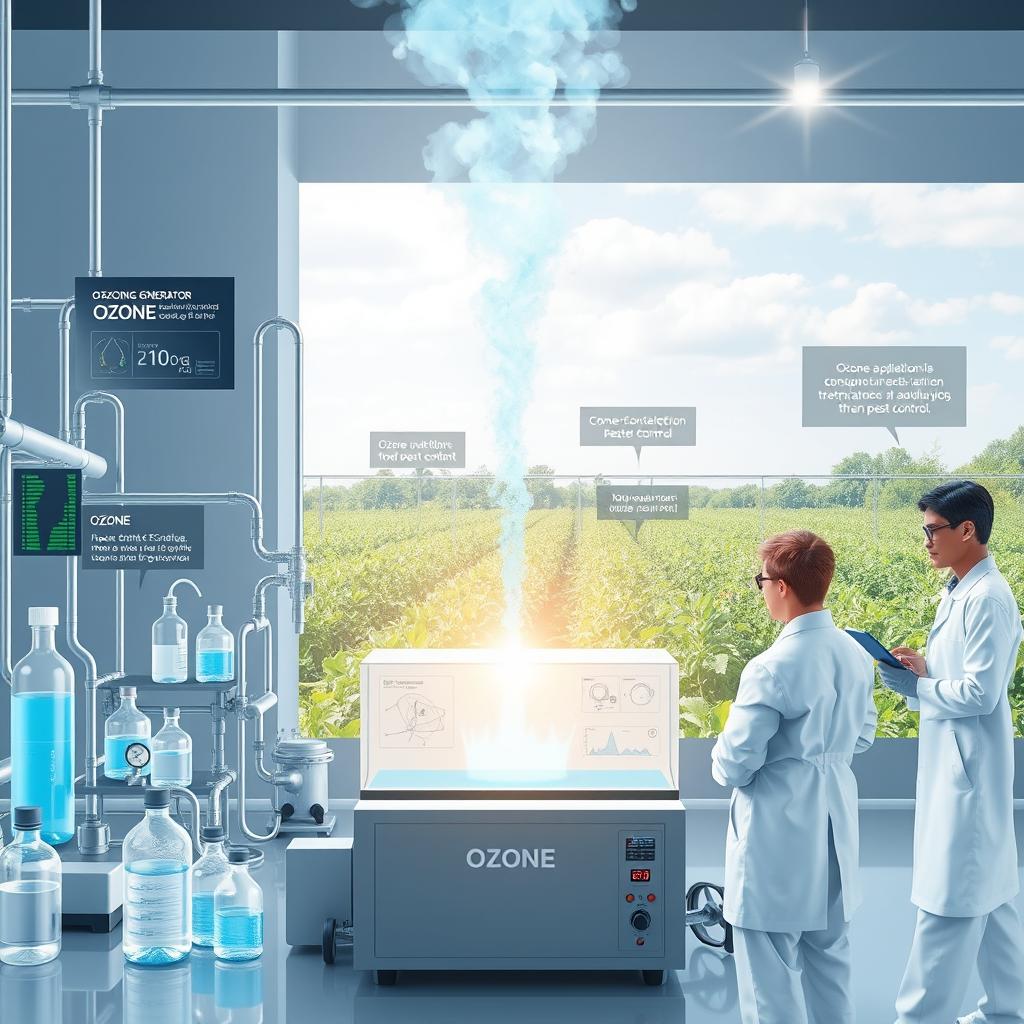 proceso de producción y aplicación del ozono